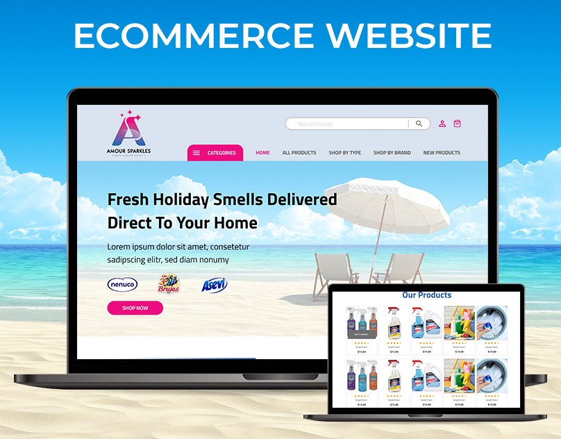 Amour Sparkles – E-commerce UI Design