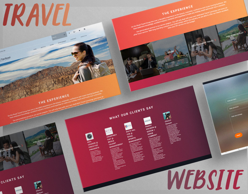 Travel With On The Road – Travel Services UI Design