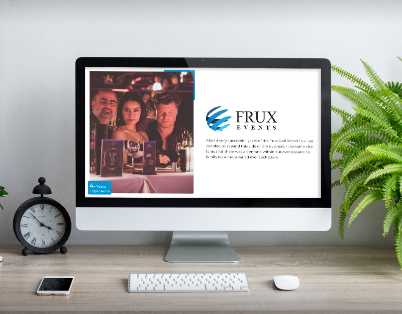 Frux Group – Corporate / Holding Company UI Design